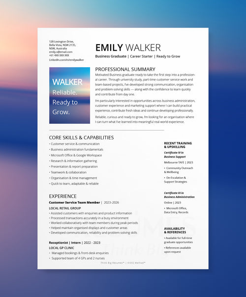 The Career Starter TBR - 010